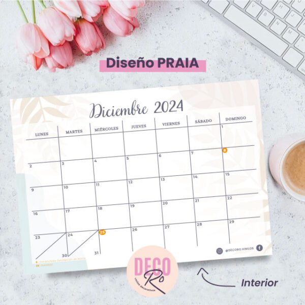 Planner mensual anillado metálico - Image 11