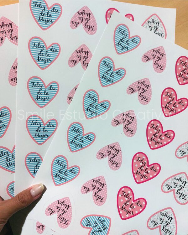 Stickers papel adhesivo corazón - Image 6