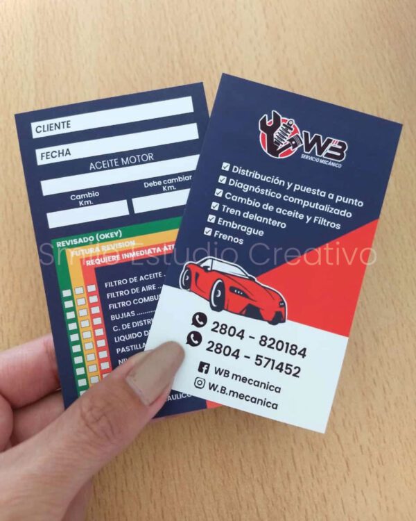 Tarjetas personales doble faz