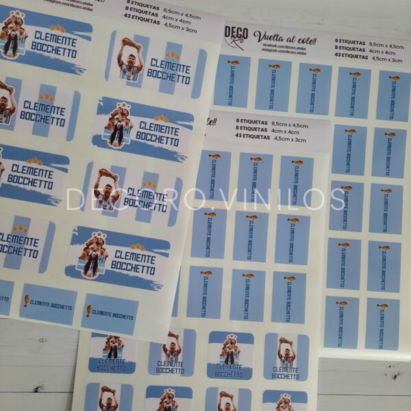 Etiquetas escolares en vinilo