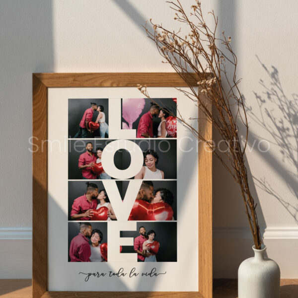Cuadro collage - Love